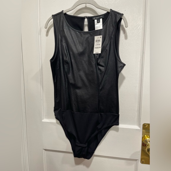 INC. Faux Leather Bodysuit - Picture 4 of 6